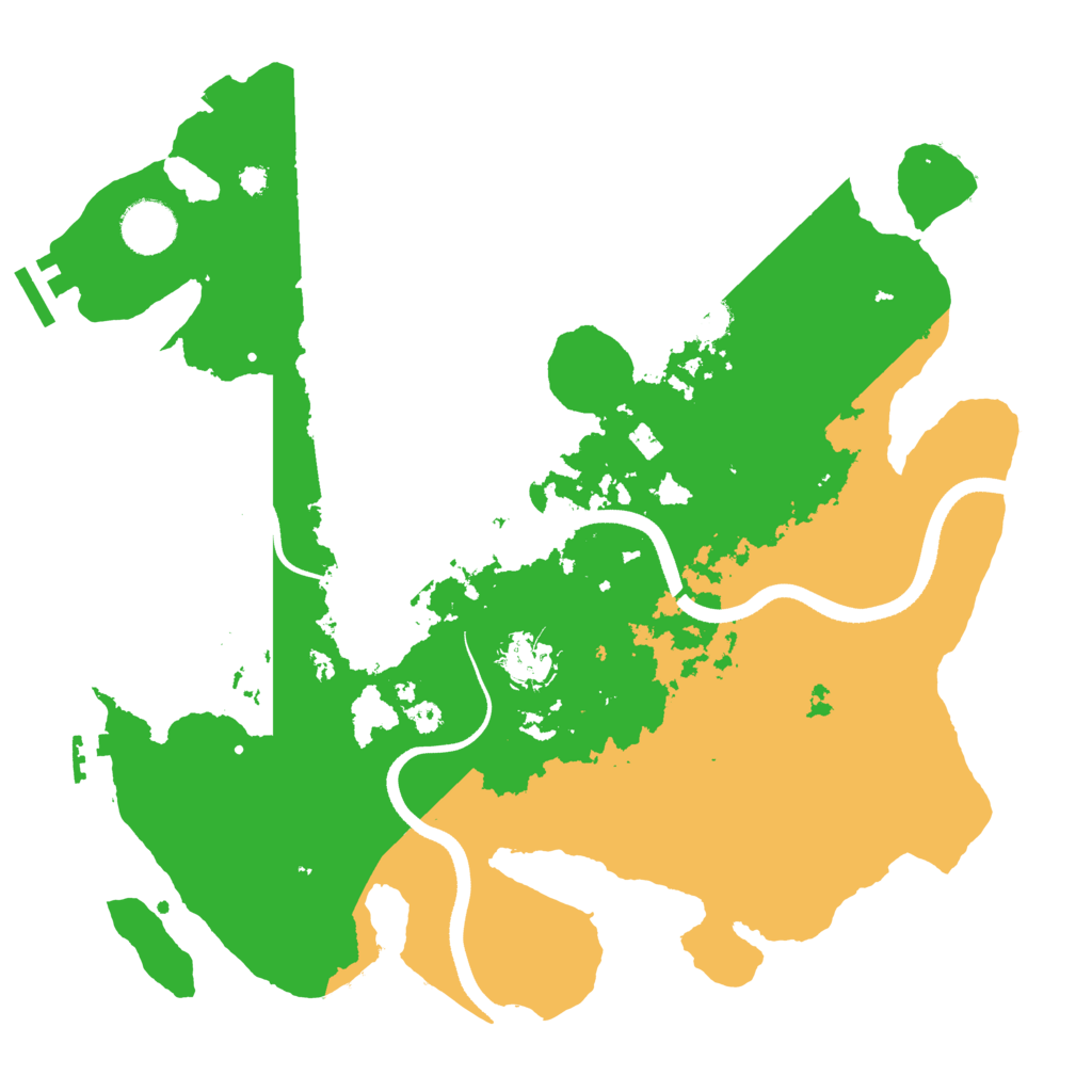Biome Rust Map: Procedural Map, Size: 3500, Seed: 381766010