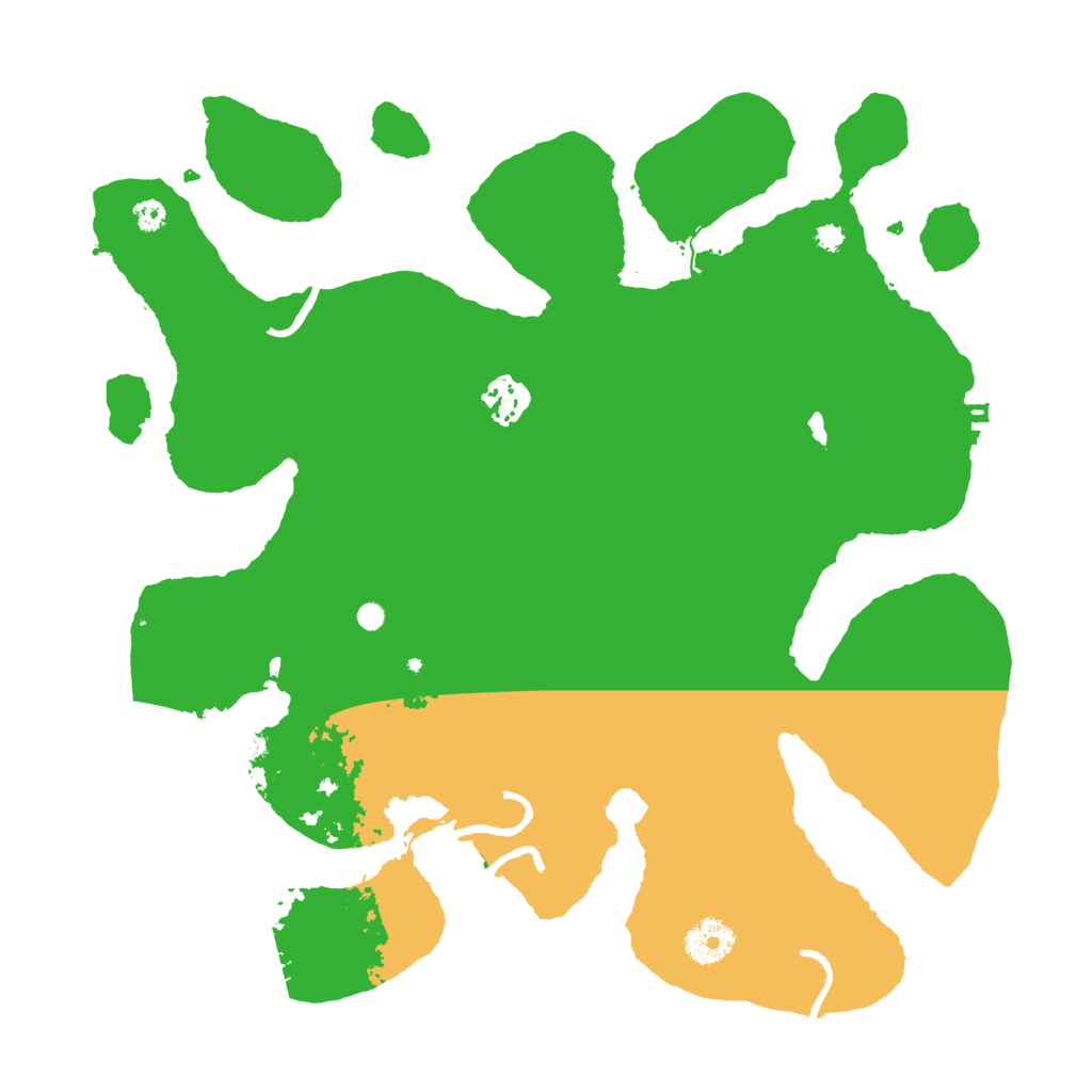 Biome Rust Map: Procedural Map, Size: 3500, Seed: 72753