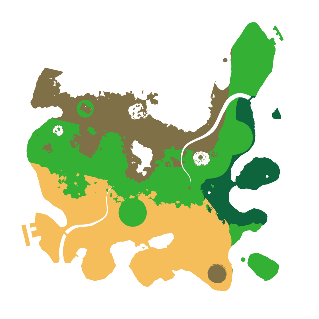 Biome Rust Map: Procedural Map, Size: 3000, Seed: 8515