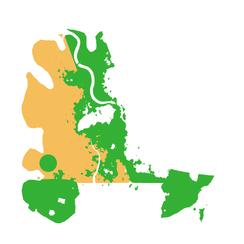 Biome Rust Map: Procedural Map, Size: 3700, Seed: 2084470780