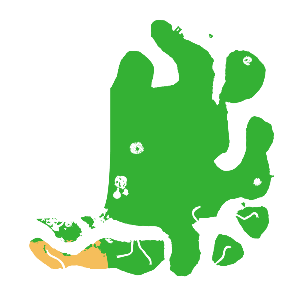 Biome Rust Map: Procedural Map, Size: 3500, Seed: 51523