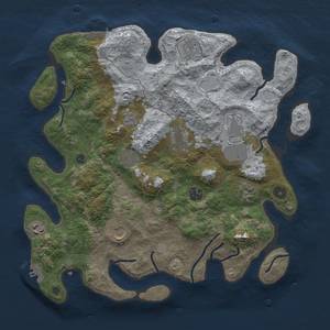 Thumbnail Rust Map: Procedural Map, Size: 3750, Seed: 69, 16 Monuments