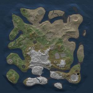 Thumbnail Rust Map: Procedural Map, Size: 4000, Seed: 501369864, 17 Monuments