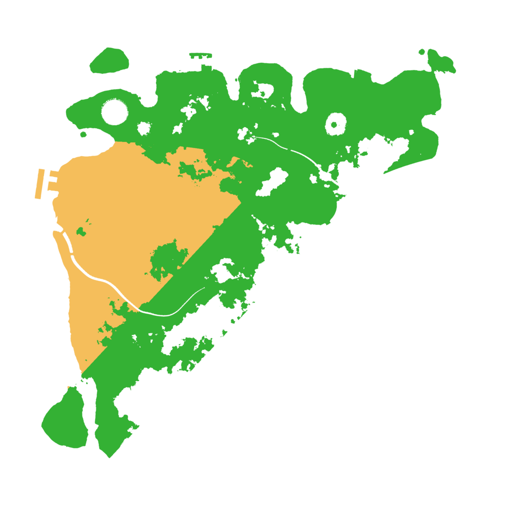 Biome Rust Map: Procedural Map, Size: 3500, Seed: 1056728089