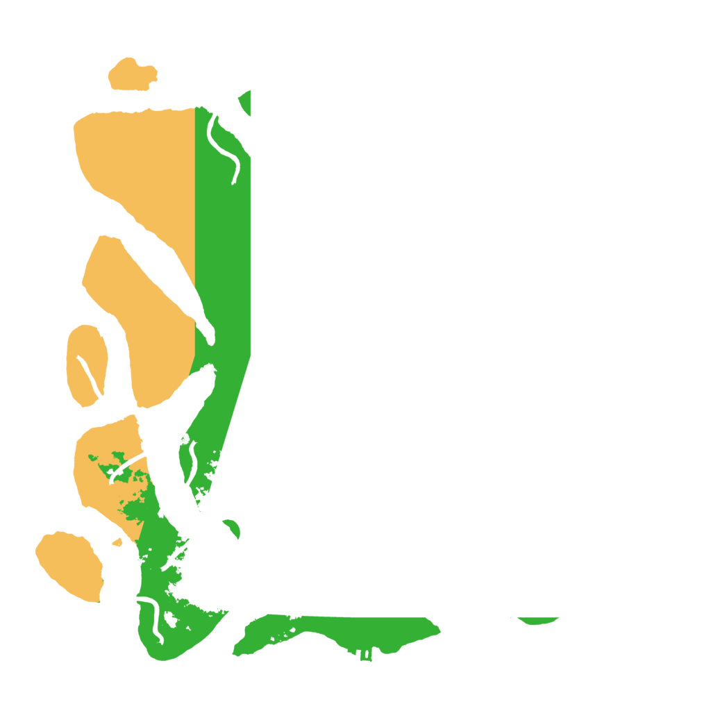 Biome Rust Map: Procedural Map, Size: 3800, Seed: 95264168