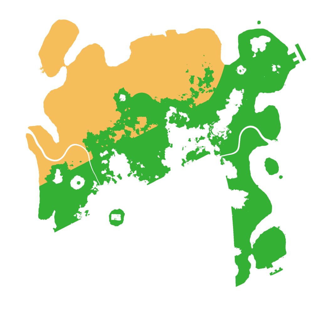 Biome Rust Map: Procedural Map, Size: 3550, Seed: 813686