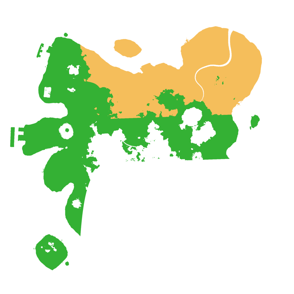 Biome Rust Map: Procedural Map, Size: 3000, Seed: 663193