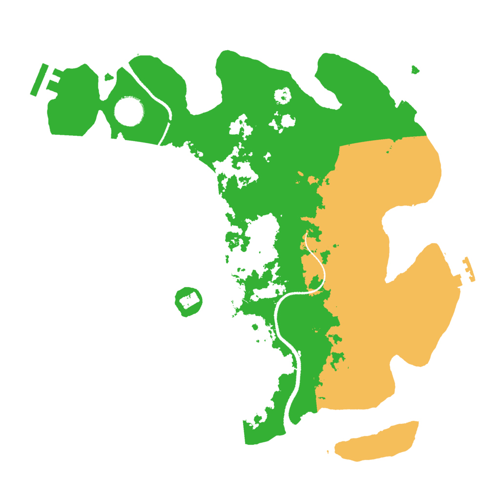 Biome Rust Map: Procedural Map, Size: 3000, Seed: 291352593