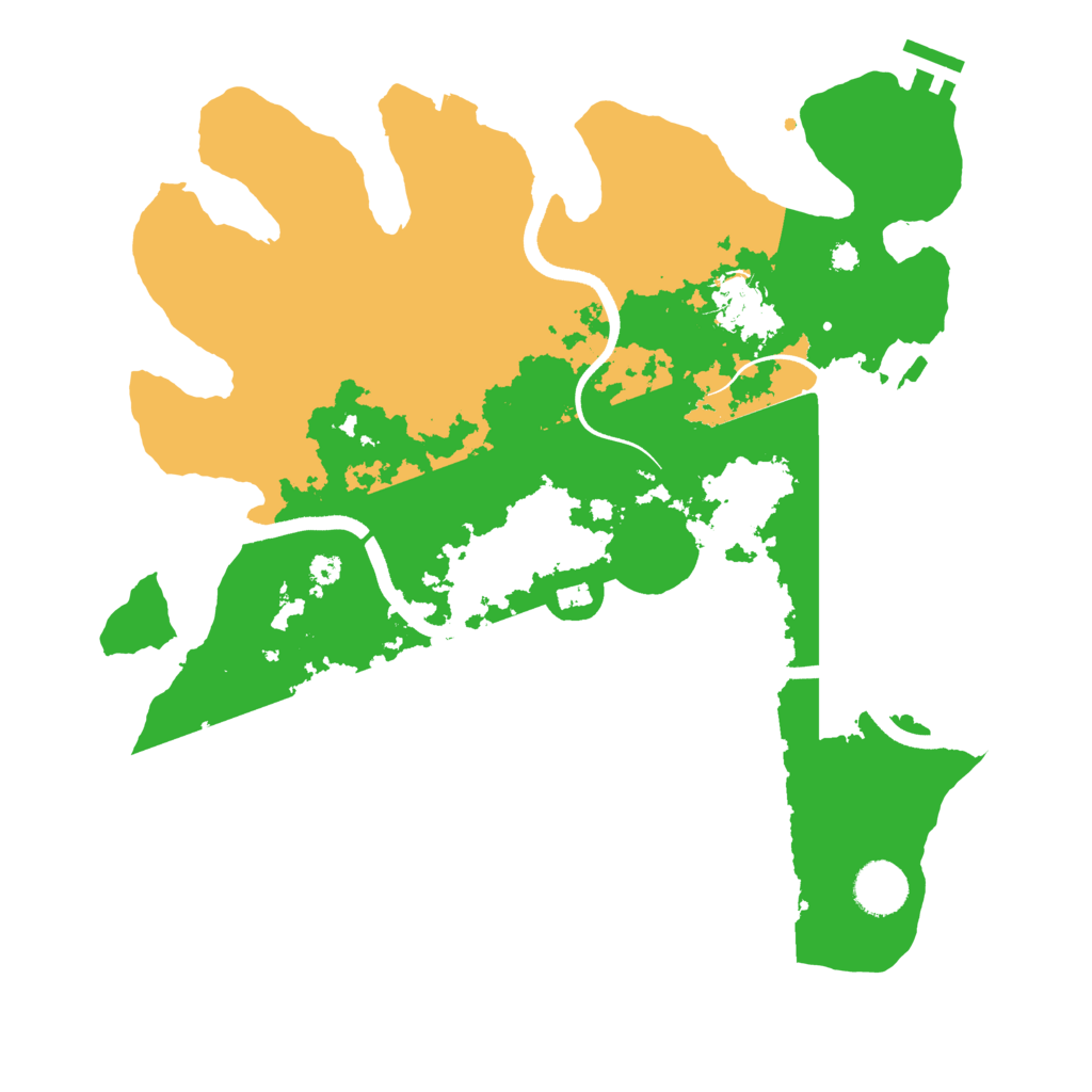 Biome Rust Map: Procedural Map, Size: 3550, Seed: 945864