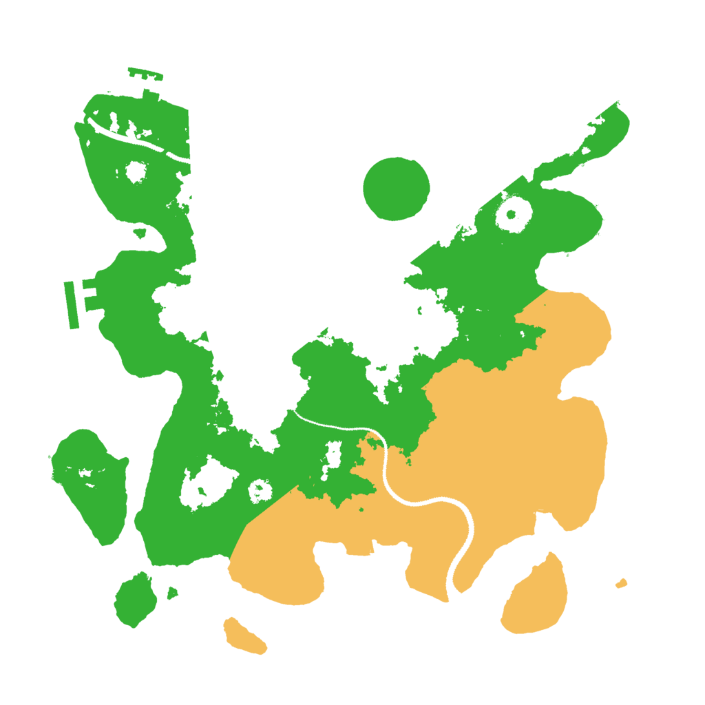 Biome Rust Map: Procedural Map, Size: 3000, Seed: 280282