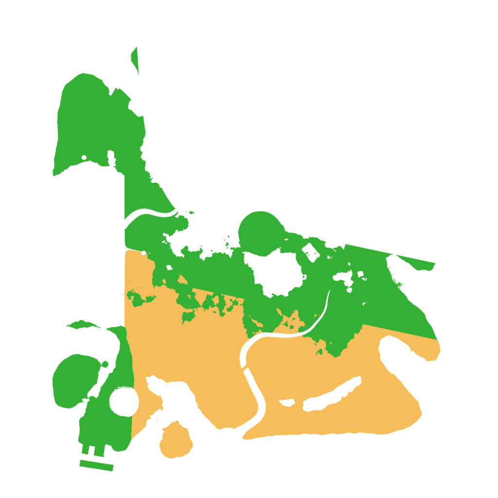 Biome Rust Map: Procedural Map, Size: 3000, Seed: 951174