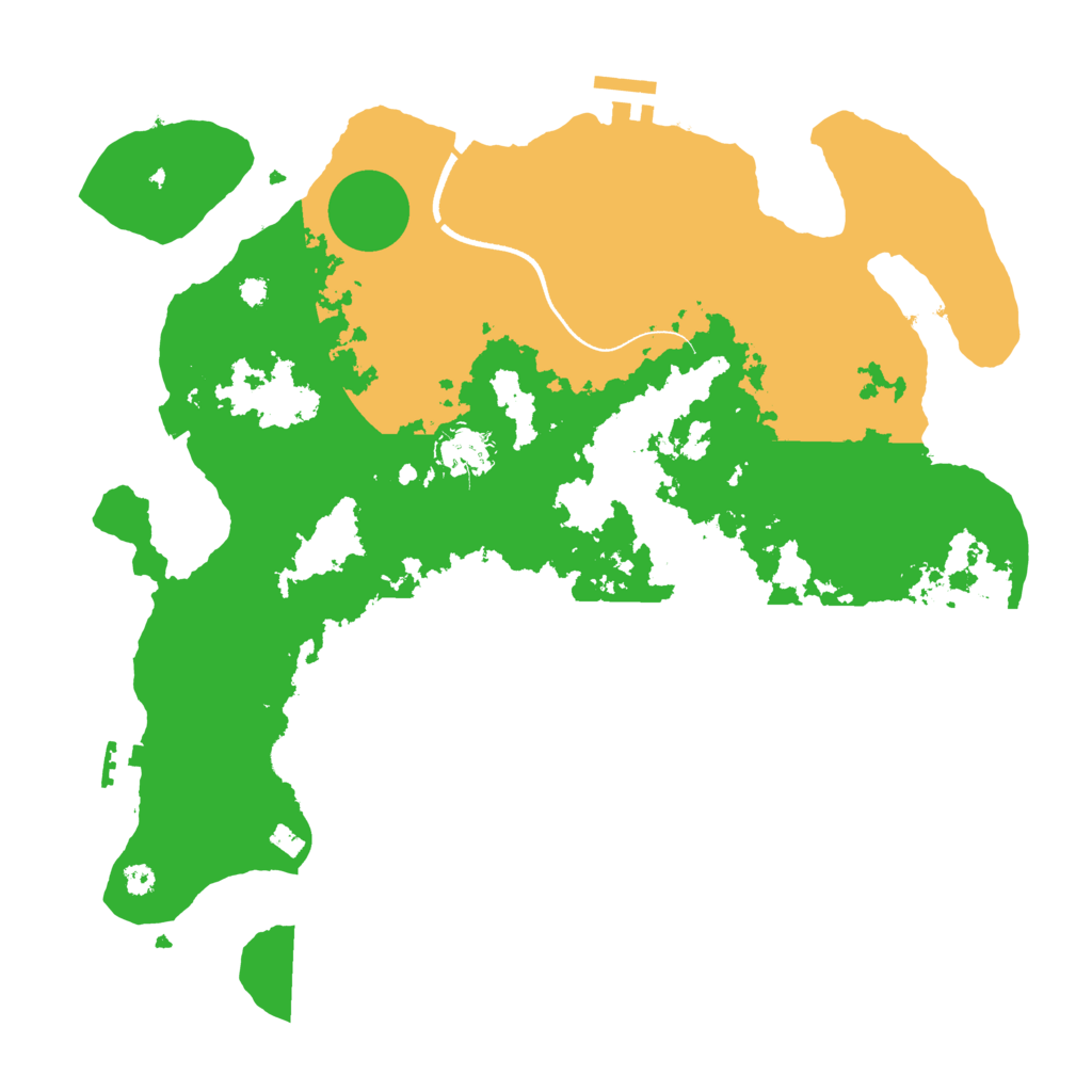 Biome Rust Map: Procedural Map, Size: 3550, Seed: 551346