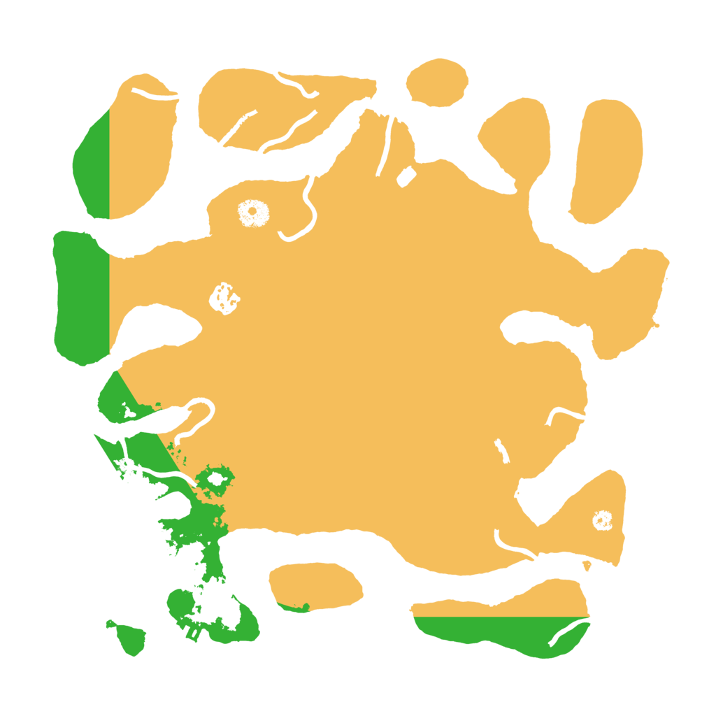 Biome Rust Map: Procedural Map, Size: 3600, Seed: 1225718832