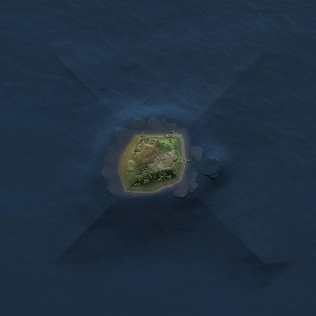 Rust Map: Procedural Map, Size: 1009, Seed: 4329492, 1 Monuments