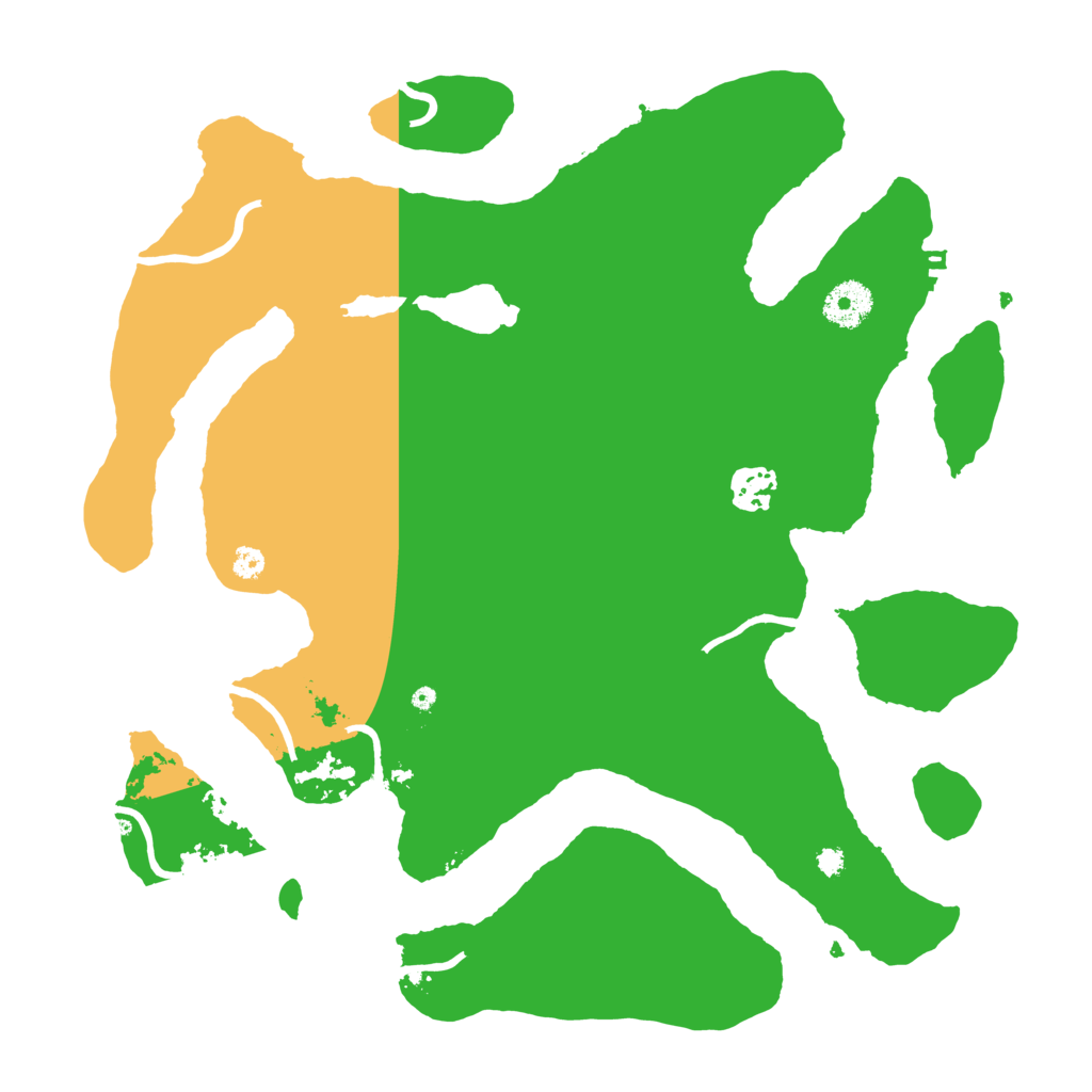 Biome Rust Map: Procedural Map, Size: 3500, Seed: 896374492