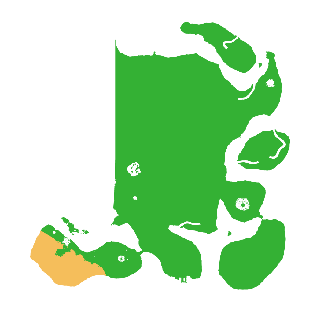 Biome Rust Map: Procedural Map, Size: 3500, Seed: 32169