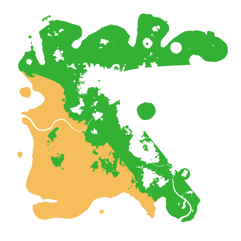 Biome Rust Map: Procedural Map, Size: 3700, Seed: 2166888