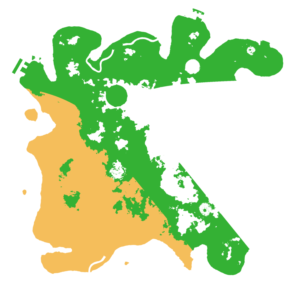 Biome Rust Map: Procedural Map, Size: 3700, Seed: 2166888