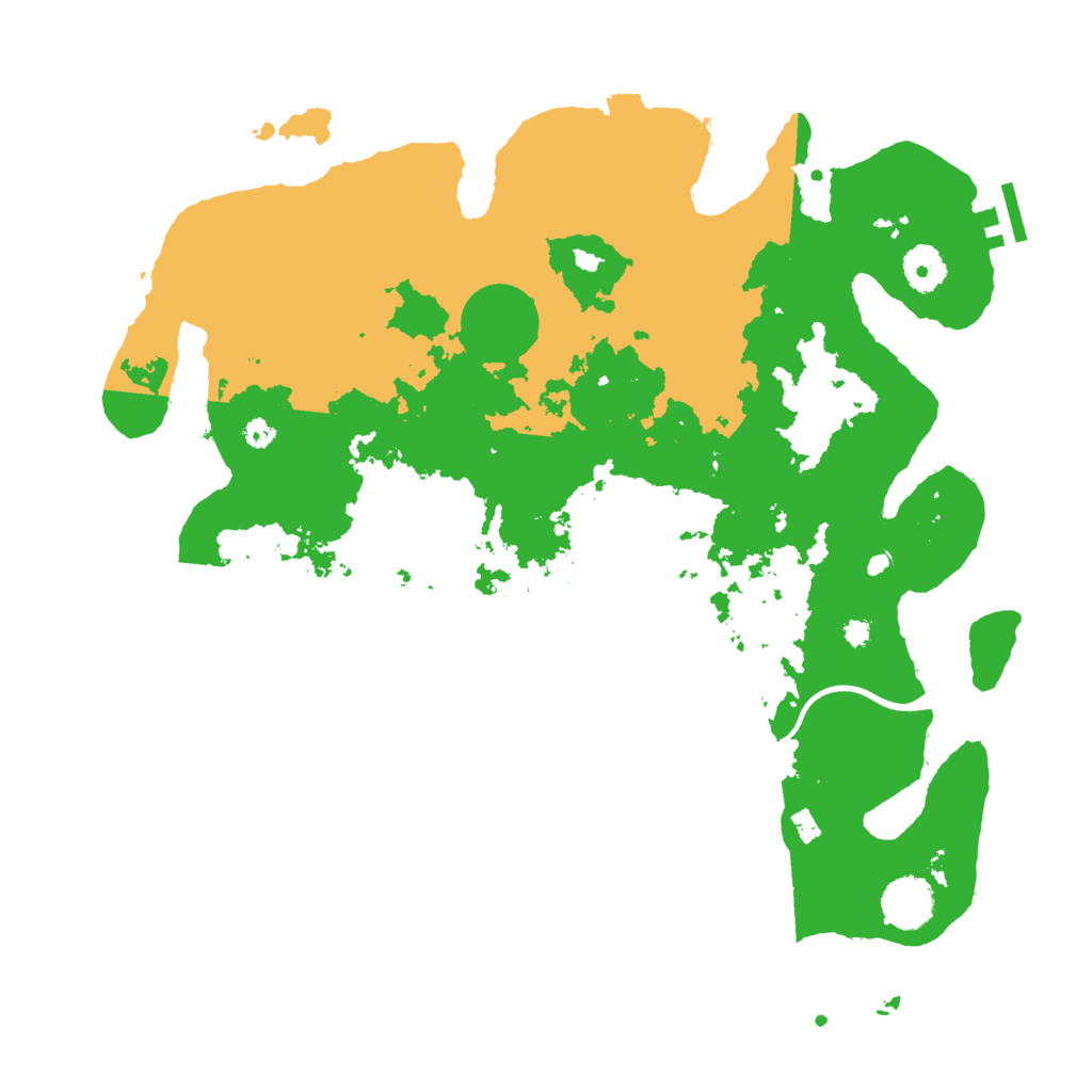 Biome Rust Map: Procedural Map, Size: 3700, Seed: 547882921