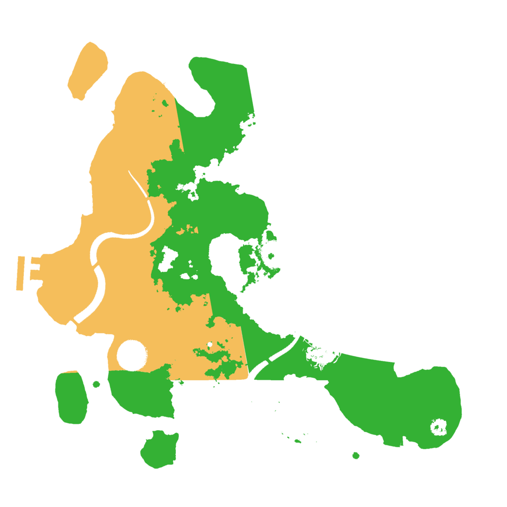 Biome Rust Map: Procedural Map, Size: 3000, Seed: 3164351