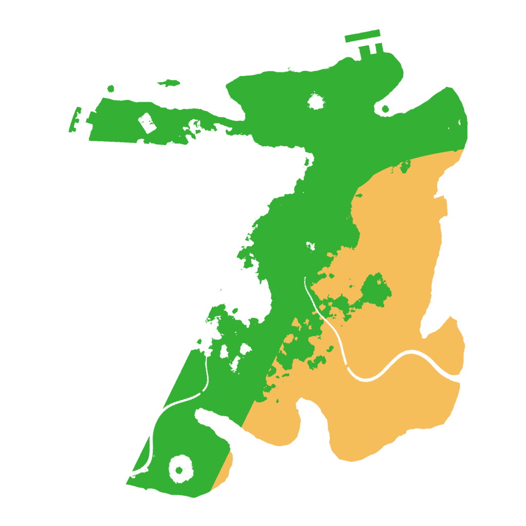 Biome Rust Map: Procedural Map, Size: 3000, Seed: 591549