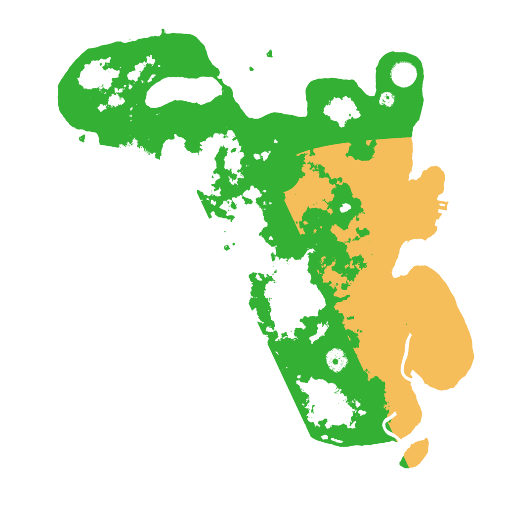 Biome Rust Map: Procedural Map, Size: 3500, Seed: 500286265