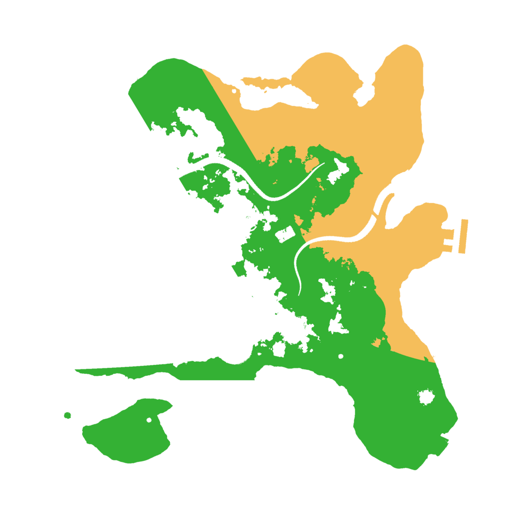 Biome Rust Map: Procedural Map, Size: 3000, Seed: 132907197