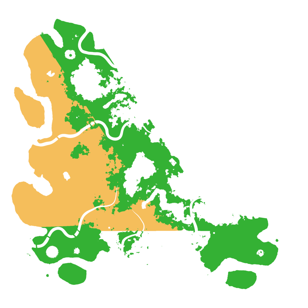Biome Rust Map: Procedural Map, Size: 4500, Seed: 1064476297