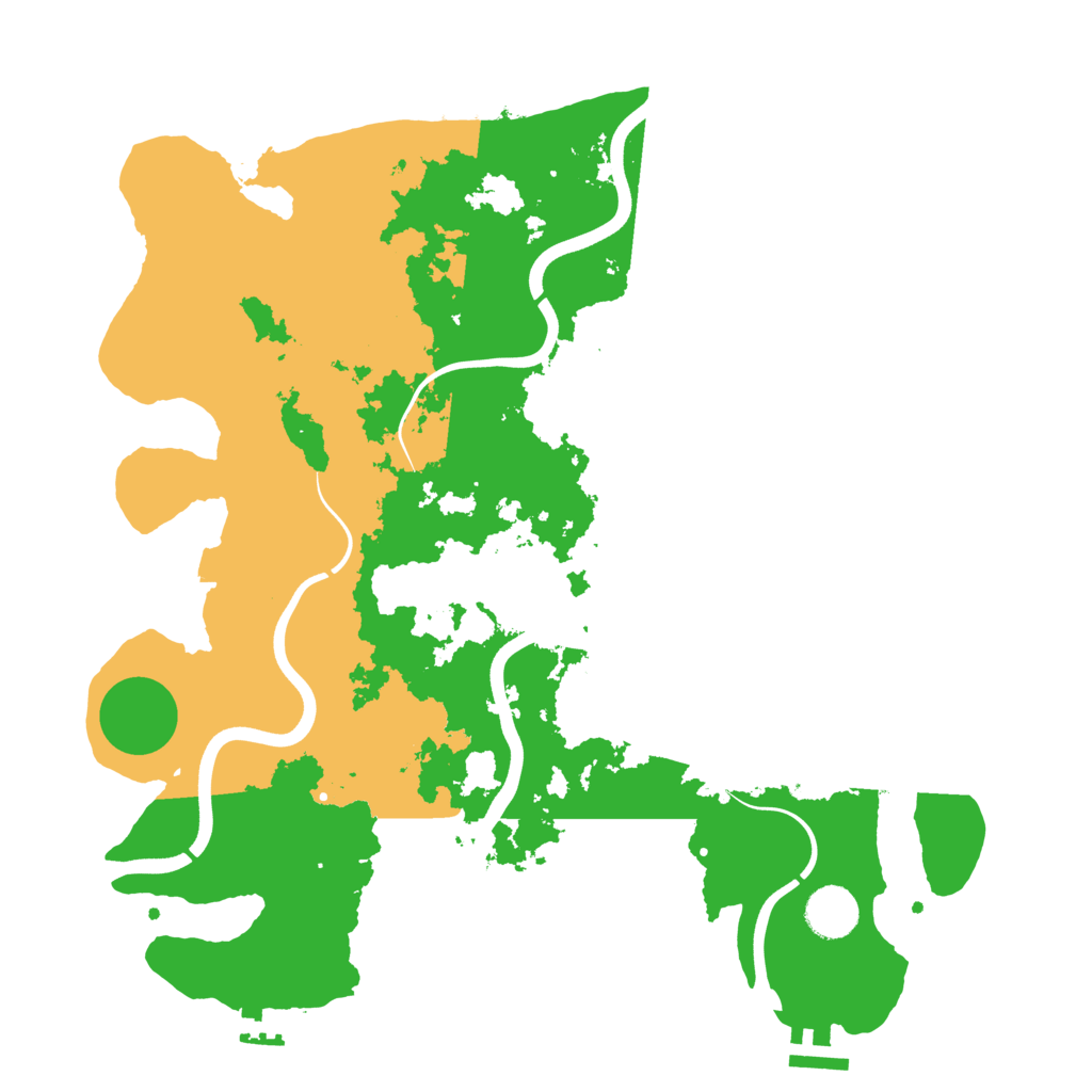 Biome Rust Map: Procedural Map, Size: 3700, Seed: 214461111