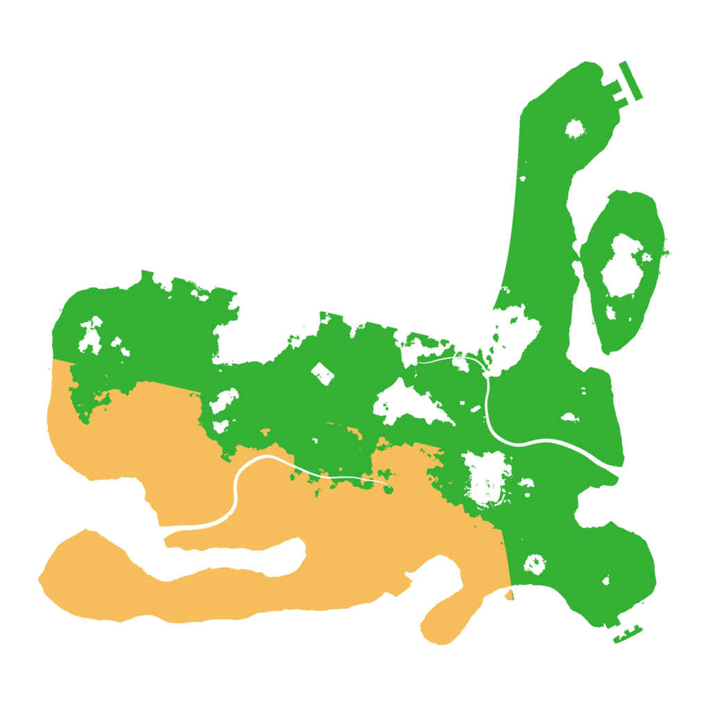 Biome Rust Map: Procedural Map, Size: 3500, Seed: 2016873386