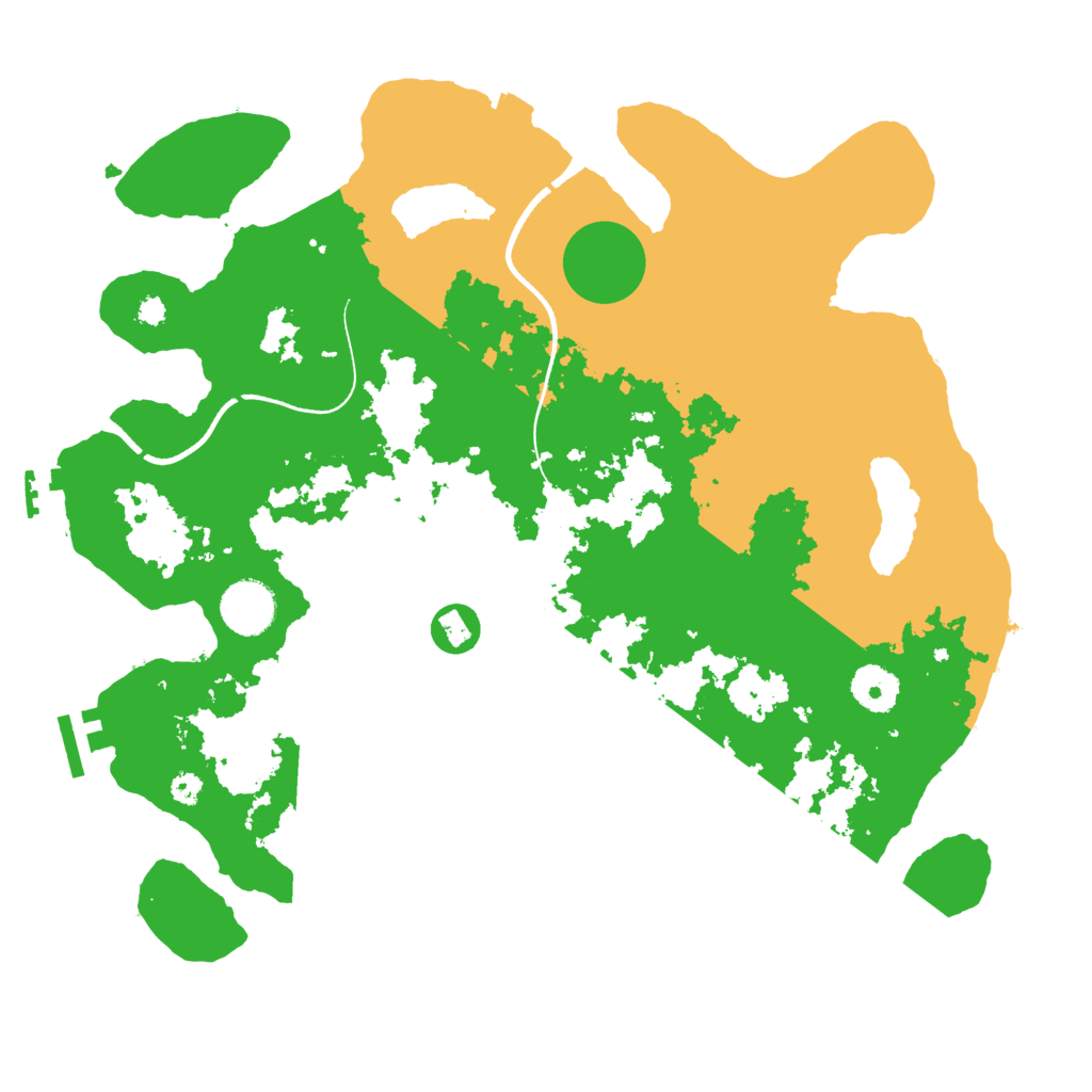 Biome Rust Map: Procedural Map, Size: 3500, Seed: 1320466849