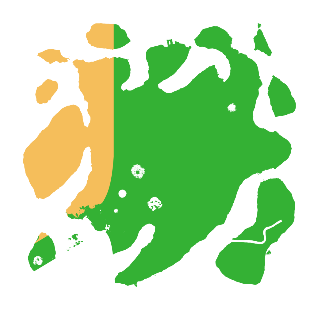 Biome Rust Map: Procedural Map, Size: 3500, Seed: 6840455