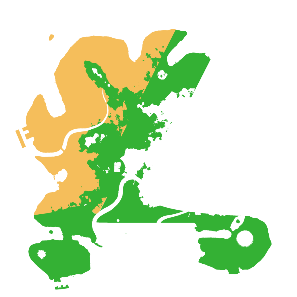 Biome Rust Map: Procedural Map, Size: 3200, Seed: 102020