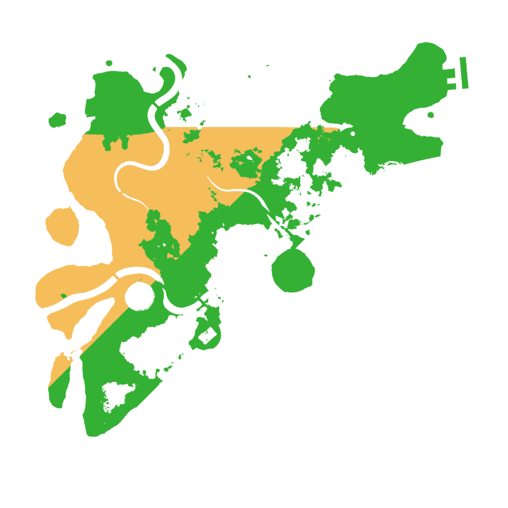 Biome Rust Map: Procedural Map, Size: 3250, Seed: 990073287