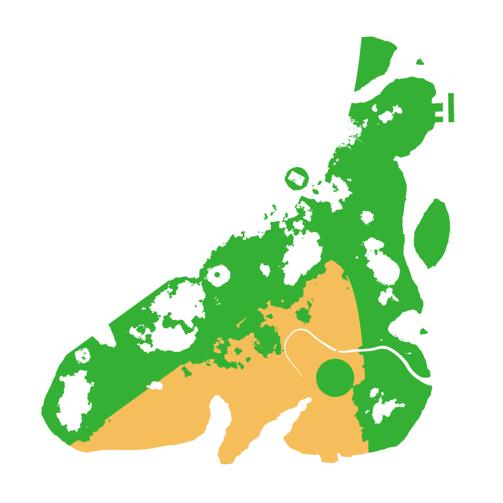 Biome Rust Map: Procedural Map, Size: 3500, Seed: 1682876437