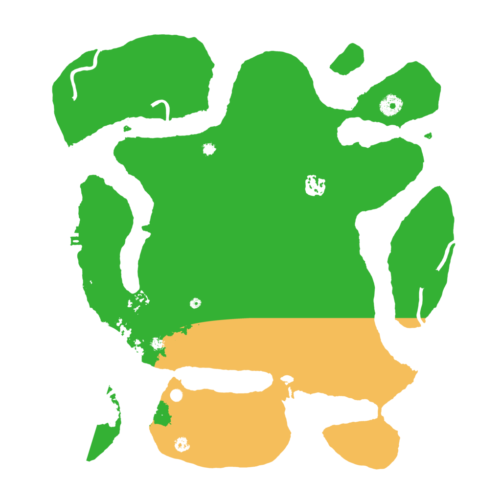 Biome Rust Map: Procedural Map, Size: 3500, Seed: 61429792