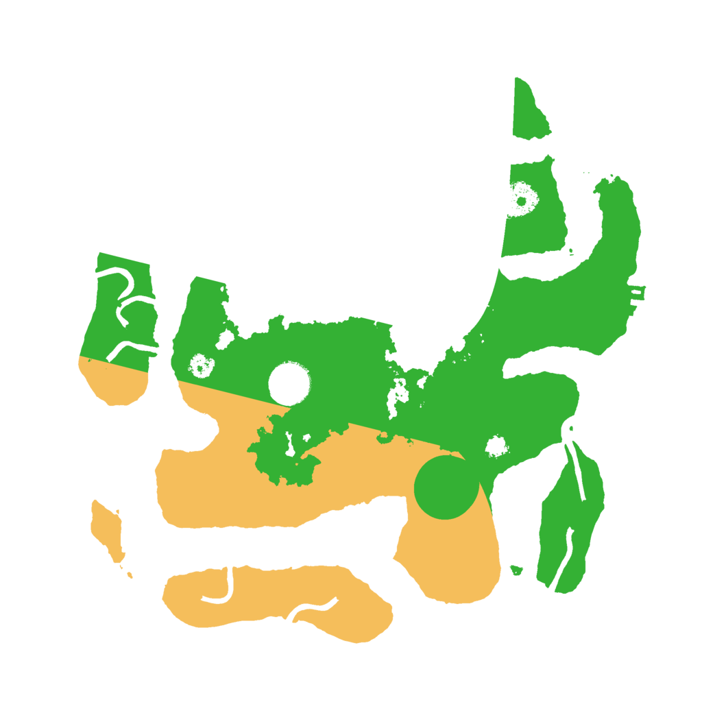 Biome Rust Map: Procedural Map, Size: 3000, Seed: 168155