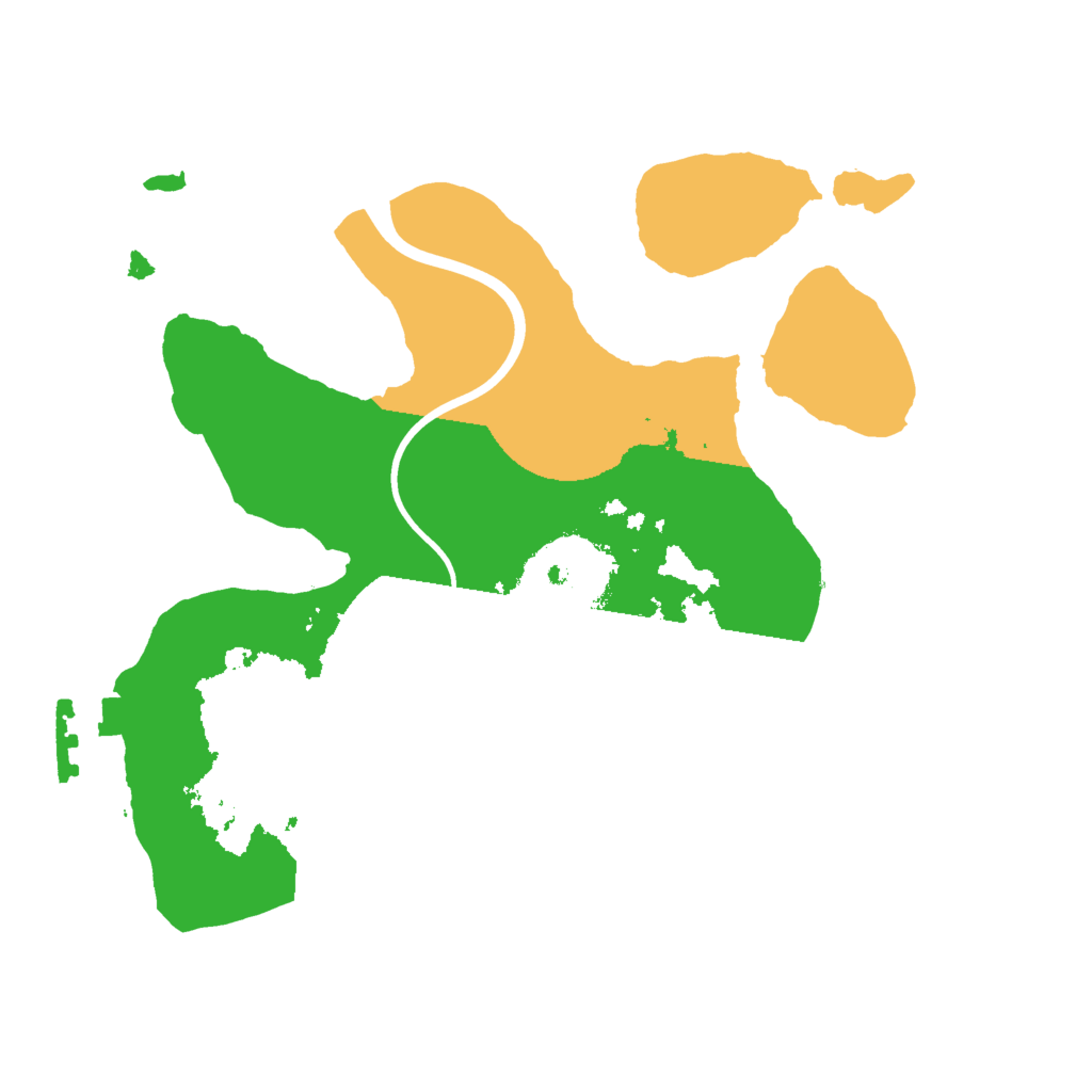 Biome Rust Map: Procedural Map, Size: 2000, Seed: 26584