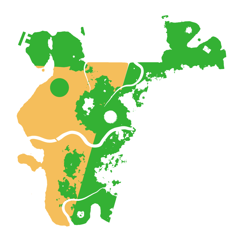 Biome Rust Map: Procedural Map, Size: 3500, Seed: 530278753