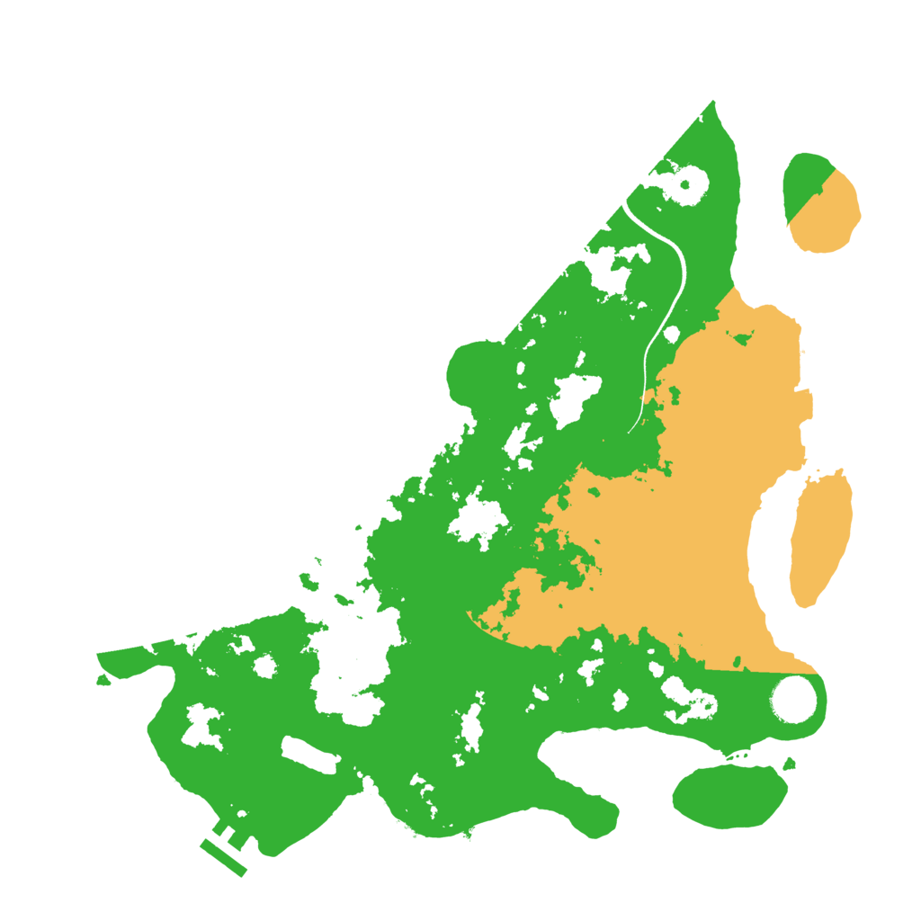 Biome Rust Map: Procedural Map, Size: 3550, Seed: 969257
