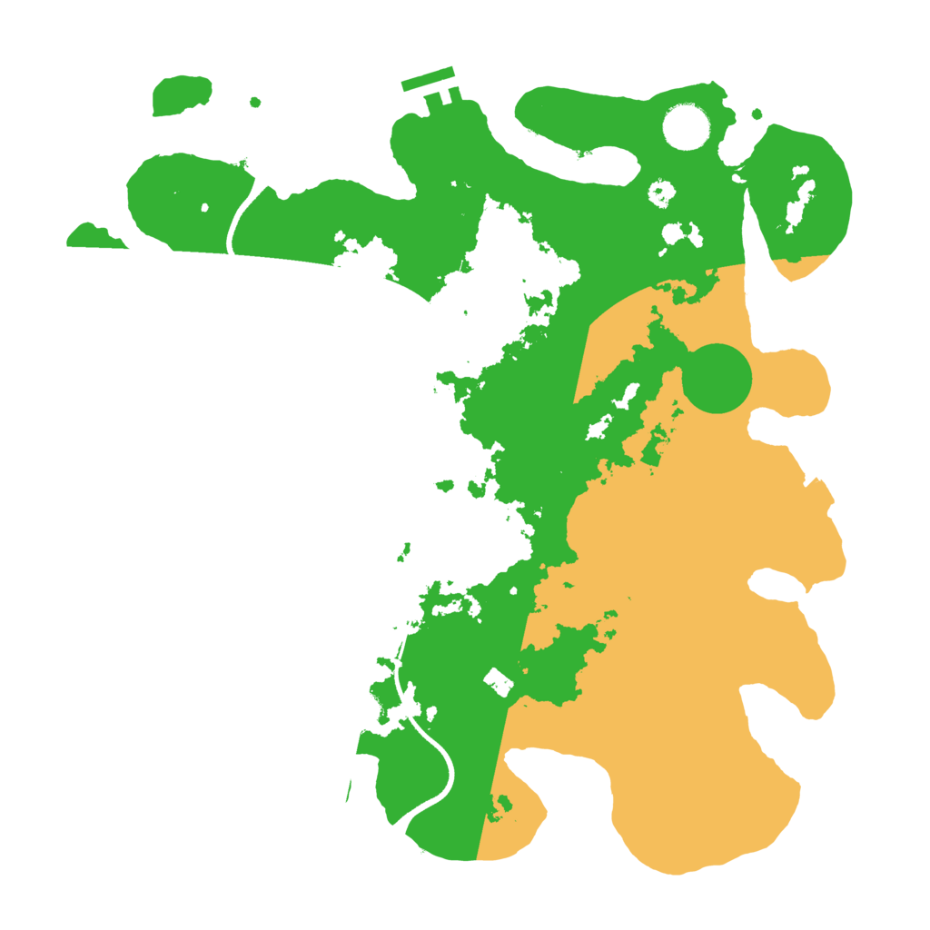 Biome Rust Map: Procedural Map, Size: 3500, Seed: 600849764