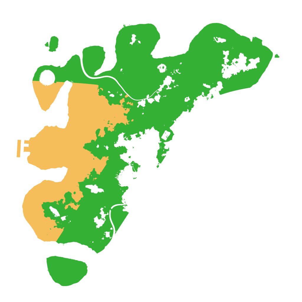 Biome Rust Map: Procedural Map, Size: 3500, Seed: 27872