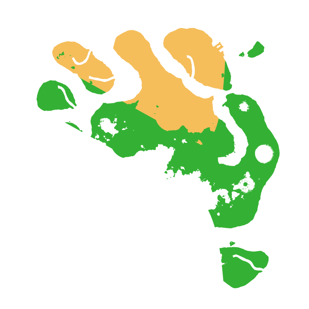 Biome Rust Map: Procedural Map, Size: 3000, Seed: 557436