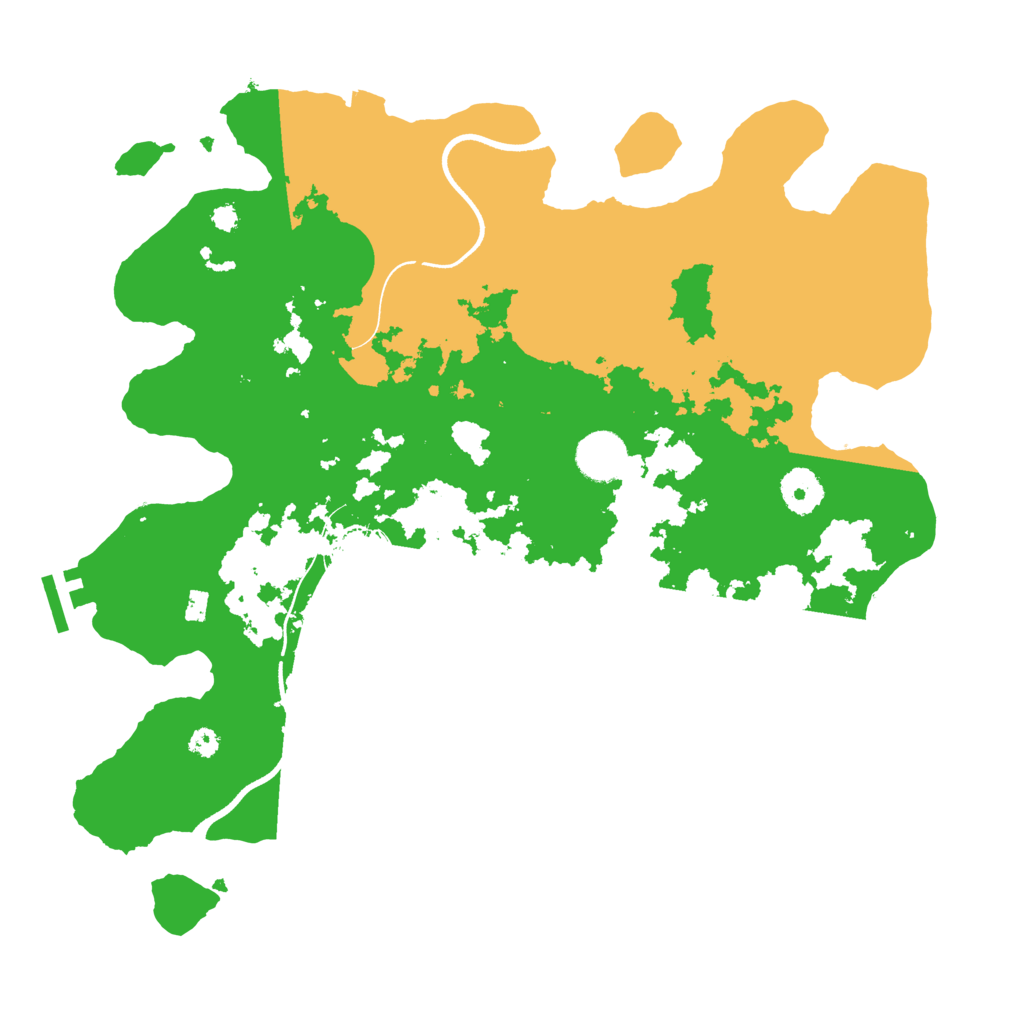 Biome Rust Map: Procedural Map, Size: 3550, Seed: 429344