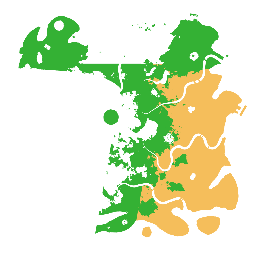 Biome Rust Map: Procedural Map, Size: 4500, Seed: 349141