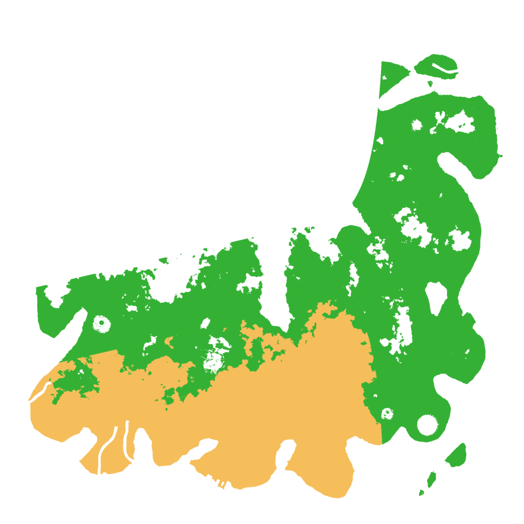 Biome Rust Map: Procedural Map, Size: 4500, Seed: 651443303