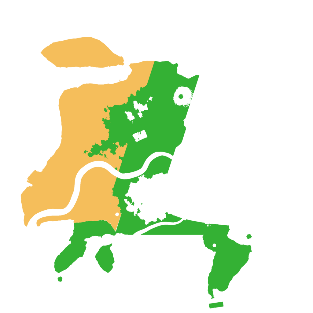 Biome Rust Map: Procedural Map, Size: 2555, Seed: 643221