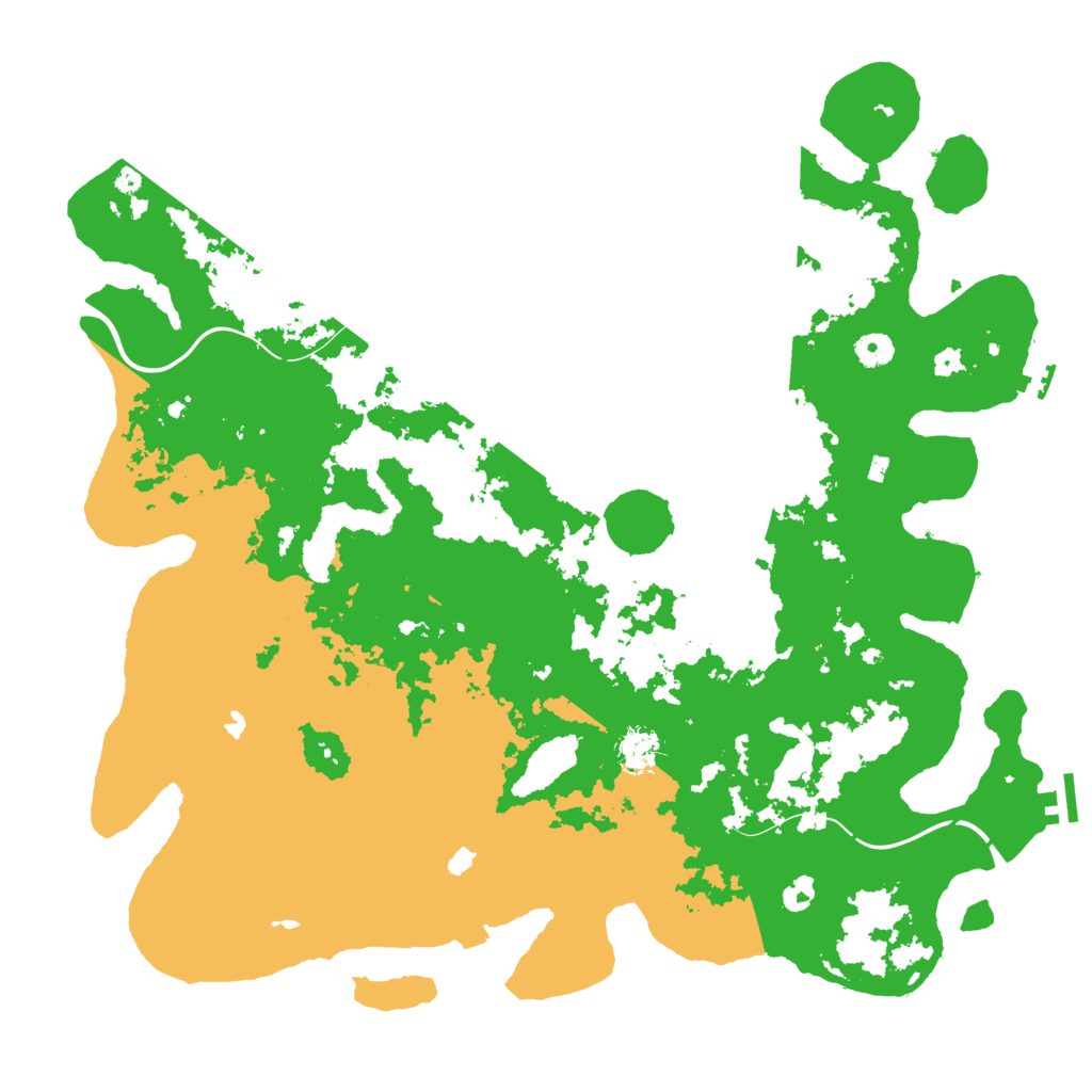 Biome Rust Map: Procedural Map, Size: 4500, Seed: 1768098254