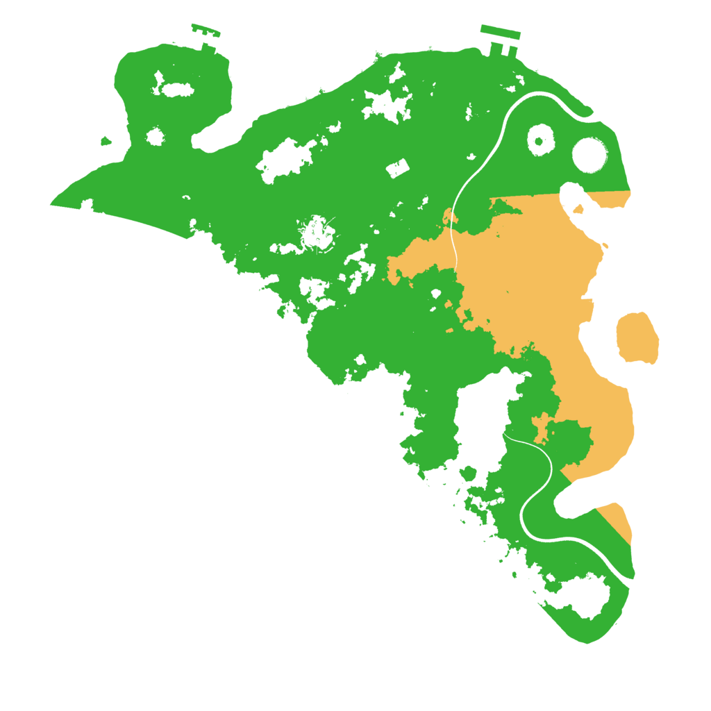 Biome Rust Map: Procedural Map, Size: 3600, Seed: 722733226
