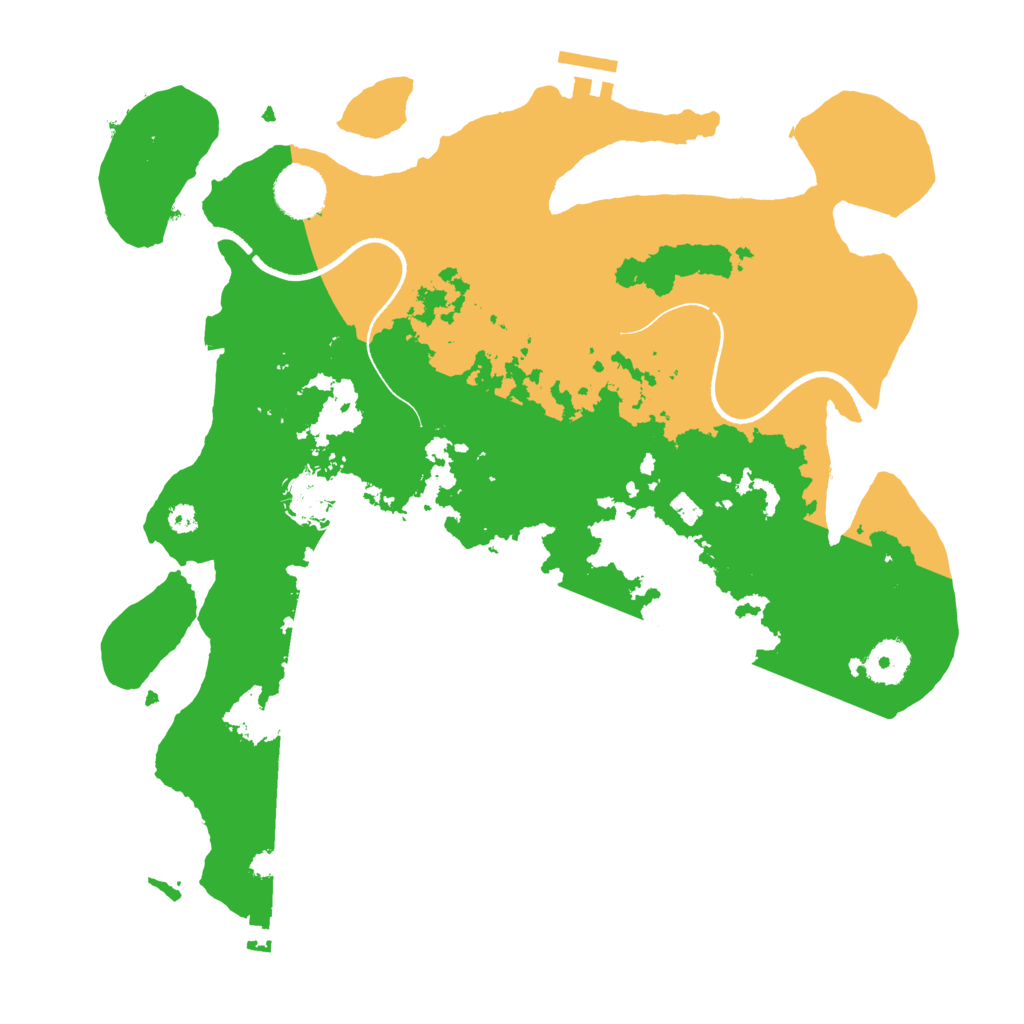 Biome Rust Map: Procedural Map, Size: 3500, Seed: 6792689